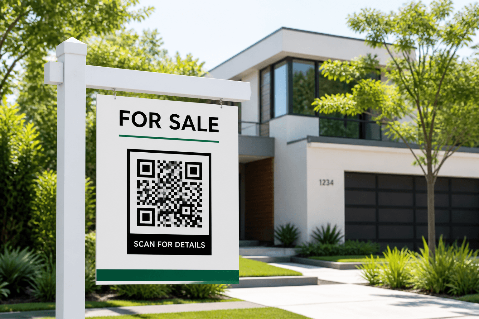 Dynamic QR code for real estate — One sign, every listing